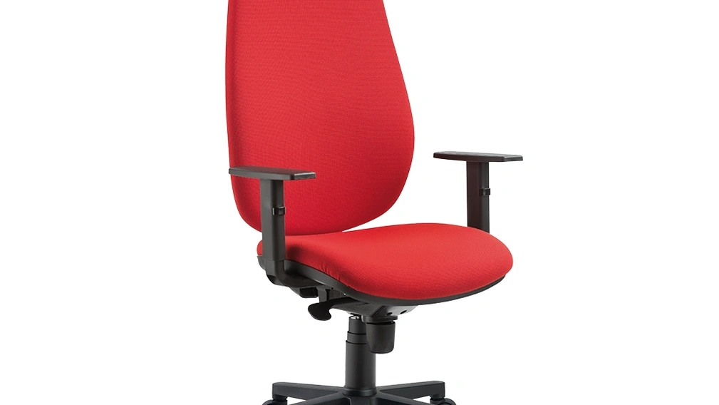 Seduta Operativa Unix i tessuto imbottito con schienale alto di Compir