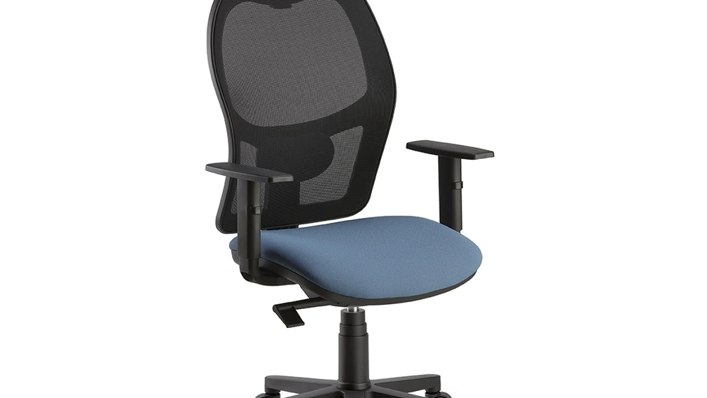 Seduta Operativa Vegas con schienale in tessuto a rete e seduta in tessuto imbottito di Compir