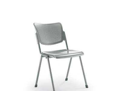 Seduta Ospiti Lamia in lamiera con telaio in acciaio di Compir