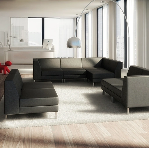 Divanetti in tessuto imbottito Sintonia di Compir