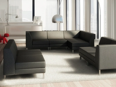 Divanetti in tessuto imbottito Sintonia di Compir