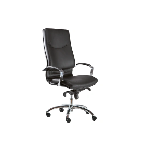 Poltrona Direzionale Zeta in ecopelle imbottita di Compir